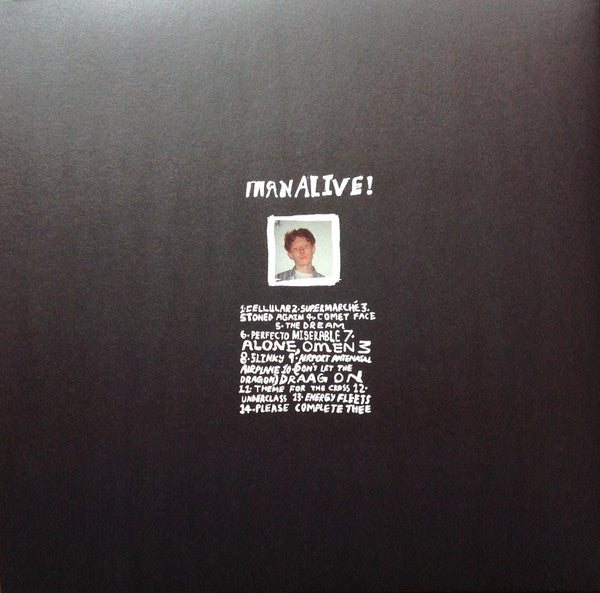 King Krule : Man Alive! (LP, Album, Whi + Flexi, S/Sided, Red + Ltd)