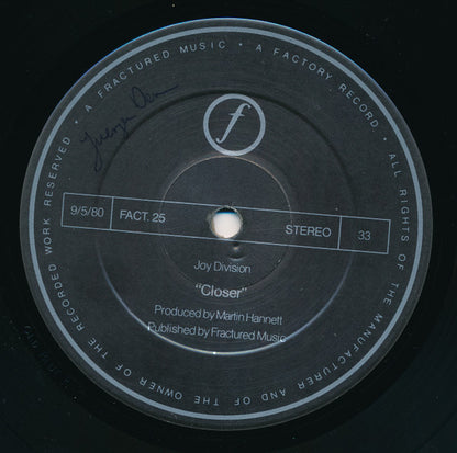 Joy Division : Closer (LP, Album, RP, Str)