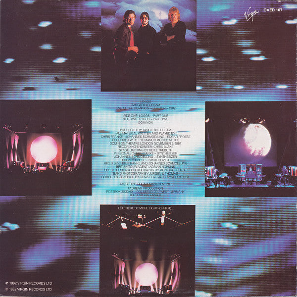 Tangerine Dream : Logos Live (LP, Album, RE)