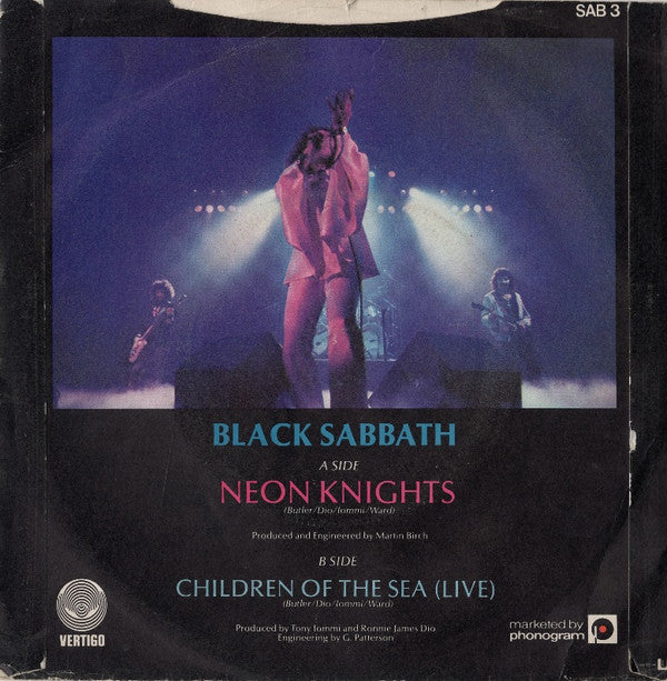 Black Sabbath : Neon Knights (7", Single)