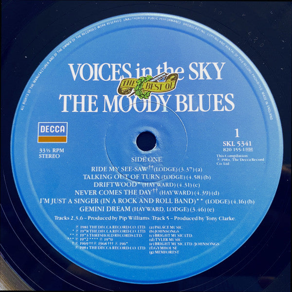 The Moody Blues : Voices In The Sky: The Best Of The Moody Blues (LP, Comp)