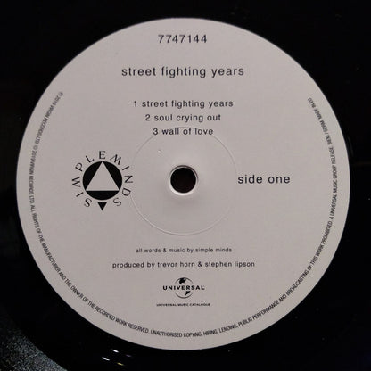 Simple Minds : Street Fighting Years (2xLP, Album, RE, RM)
