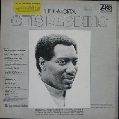 Otis Redding : The Immortal Otis Redding (LP, Album)