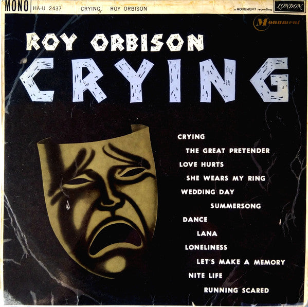 Roy Orbison : Crying (LP, Album, Mono, RP)