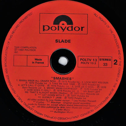 Slade : Smashes (LP, Comp)