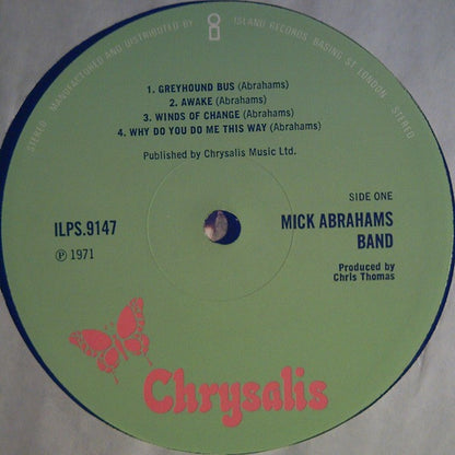 Mick Abrahams, Mick Abrahams Band : Mick Abrahams (LP, Album, Gat)