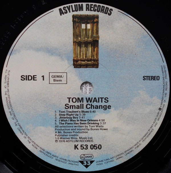 Tom Waits : Small Change (LP, Album, RE)
