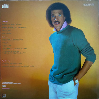 Lionel Richie : Lionel Richie (LP, Album, Gat)