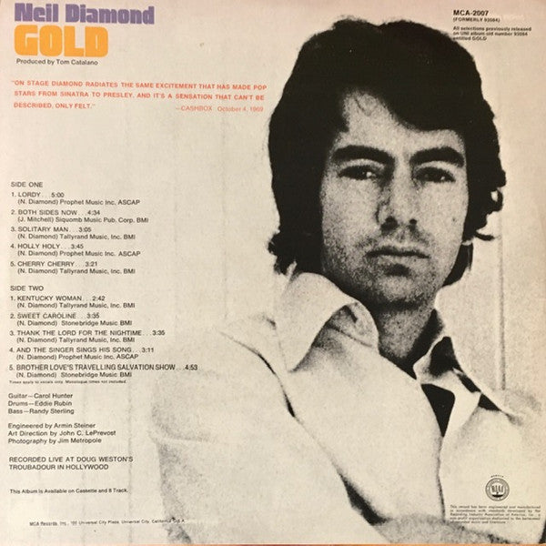 Neil Diamond : Gold (LP, Album, RE)