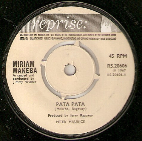 Miriam Makeba : Pata Pata (7", Single)