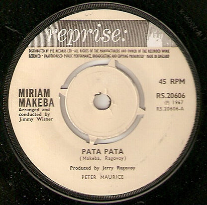 Miriam Makeba : Pata Pata (7", Single)