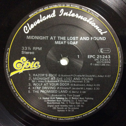Meat Loaf : Midnight At The Lost And Found (LP, Album)