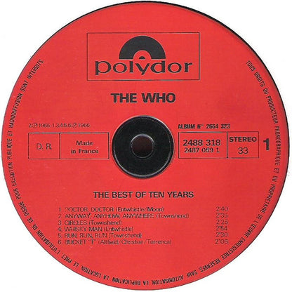 The Who : The Best Of The Last Ten Years / '64 - '74 (2xLP, Comp)