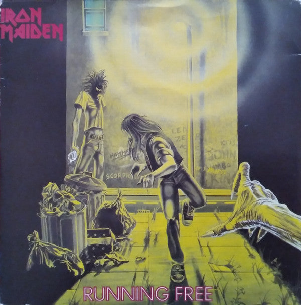 Iron Maiden : Running Free (7", Single, Car)