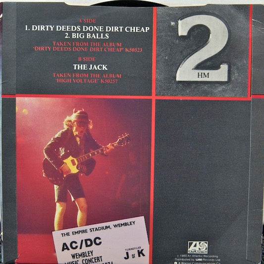AC/DC : Dirty Deeds Done Dirt Cheap (7", RE)