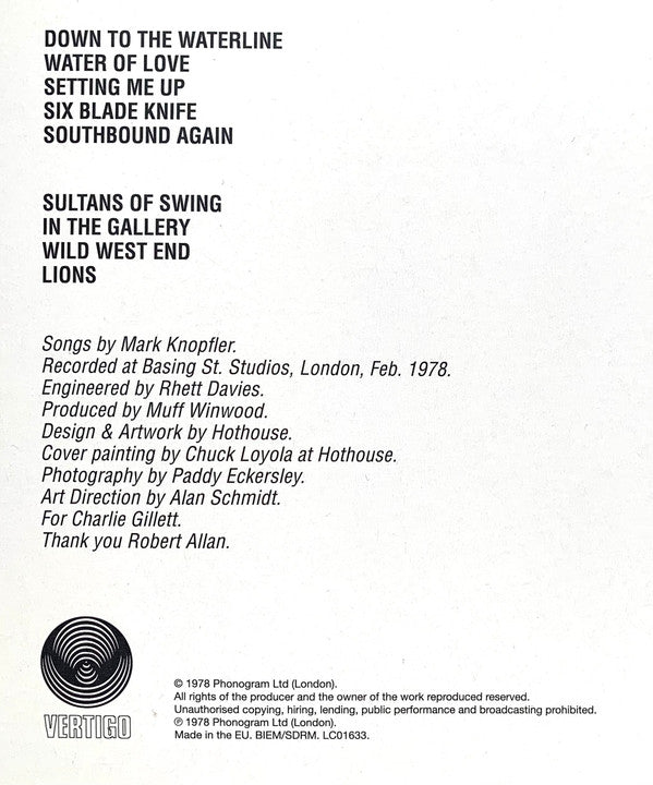 Dire Straits : Dire Straits (LP, Album, RE, RM, RP, 180)