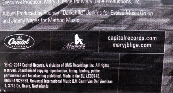 Mary J Blige* : The London Sessions (2xLP, Album, Gat)