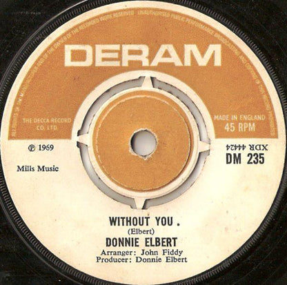 Donnie Elbert : Without You (7", Single)
