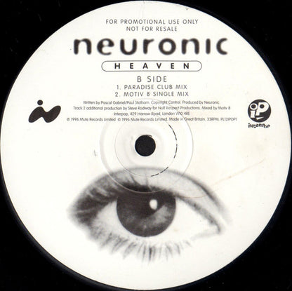 Neuronic : Heaven (12", Promo)