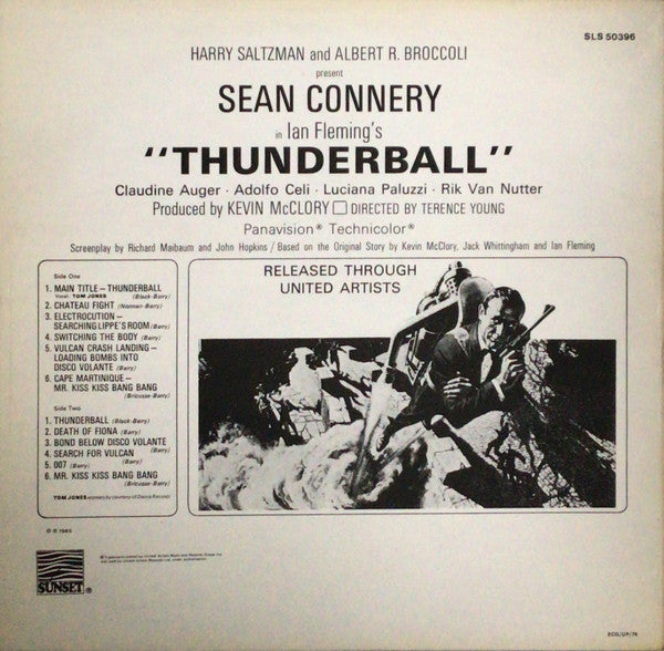 John Barry : Thunderball (Original Motion Picture Soundtrack) (LP, Album, RE)