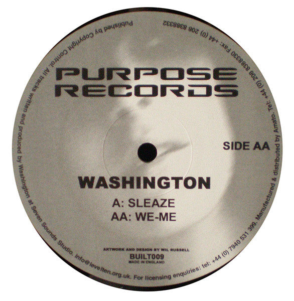 Washington* : Sleaze / We-Me (12")