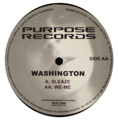 Washington* : Sleaze / We-Me (12")