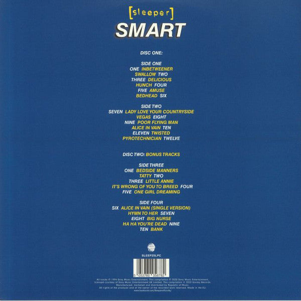 [sleeper]* : Smart (LP, Album, RE, Cle + LP, Comp, Cle + Ltd, 25t)