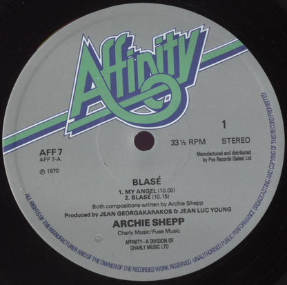 Archie Shepp : Blasé (LP, Album, RE)