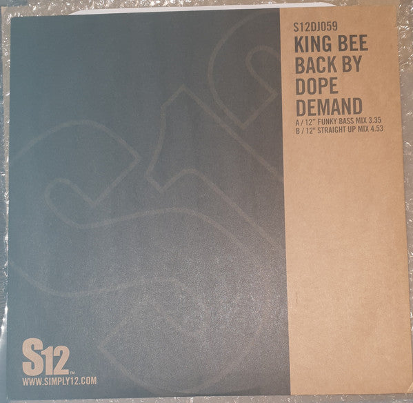 King Bee : Back By Dope Demand  (12", RE, RP)