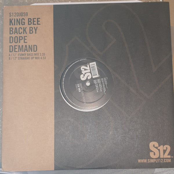 King Bee : Back By Dope Demand  (12", RE, RP)