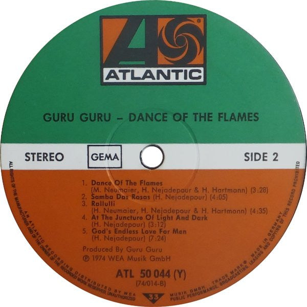 Guru Guru : Dance Of The Flames (LP, Album)