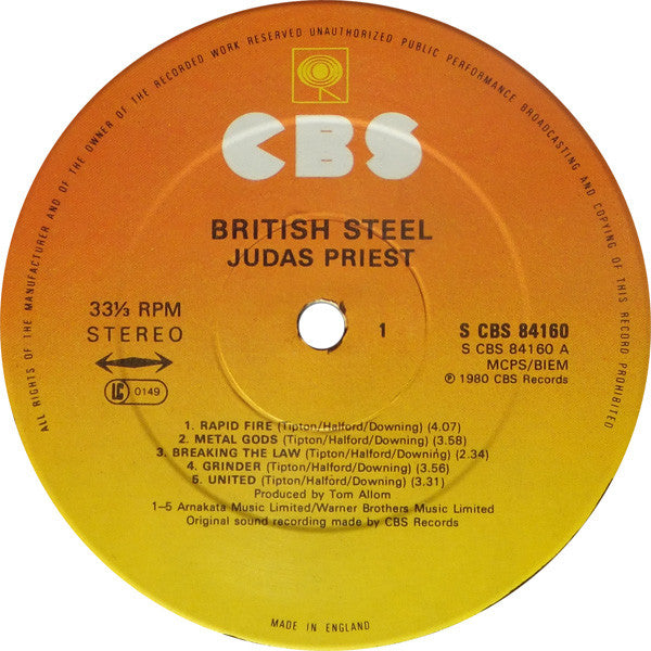 Judas Priest : British Steel (LP, Album)