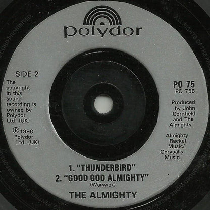 The Almighty : Wild & Wonderful (7", Single, Ltd, Num, Rou)