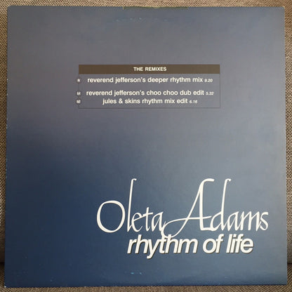 Oleta Adams : Rhythm Of Life (The Remixes) (12", Promo)
