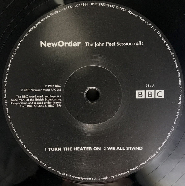 NewOrder* : The John Peel Session 1982 (12", EP, RSD, Ltd, RE)