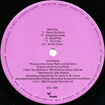 Ultravox : U-Vox (LP, Album, Fli)