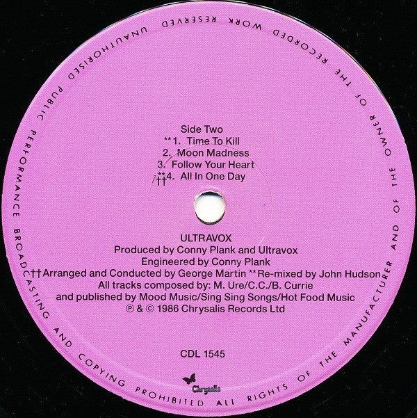 Ultravox : U-Vox (LP, Album, Fli)