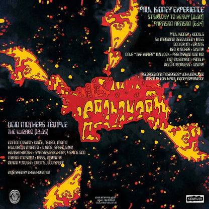 Paul Kidney Experience, Acid Mothers Temple & The Melting Paraiso UFO : Paul Kidney Experience / Acid Mothers Temple (LP, Ltd, Red)