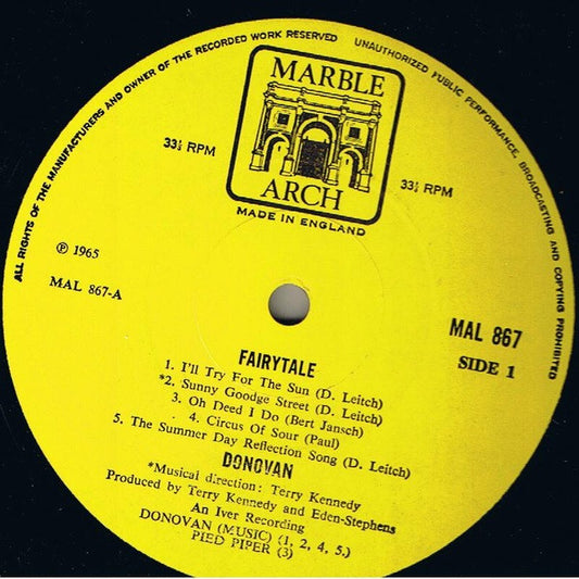 Donovan : Fairytale (LP, Album, Mono, RE)