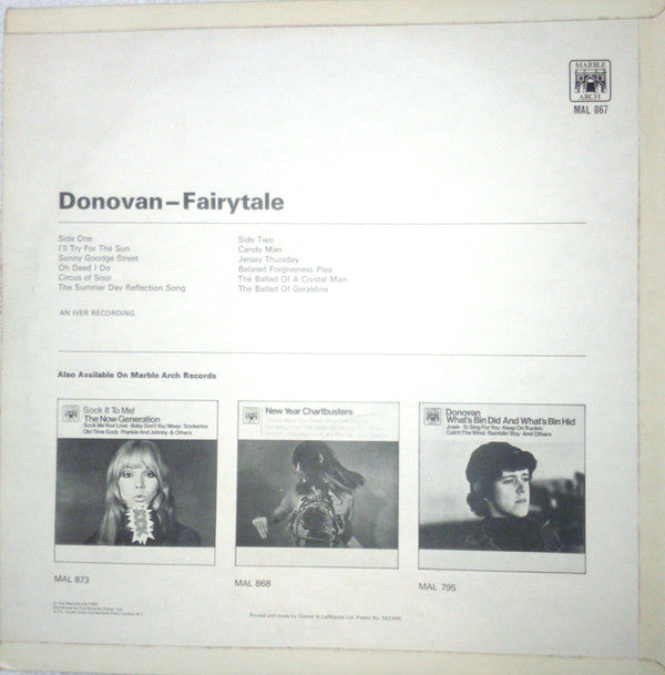 Donovan : Fairytale (LP, Album, Mono, RE)
