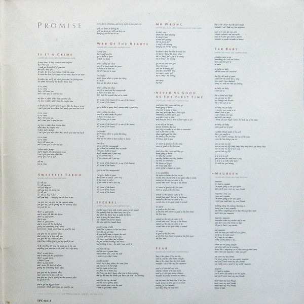Sade : Promise (LP, Album, Gat)