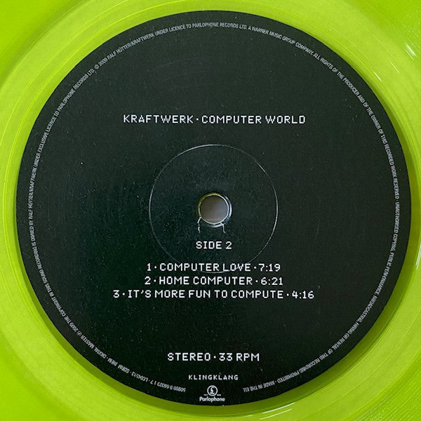 Kraftwerk : Computer World (LP, Album, Ltd, RE, RM, S/Edition, Yel)