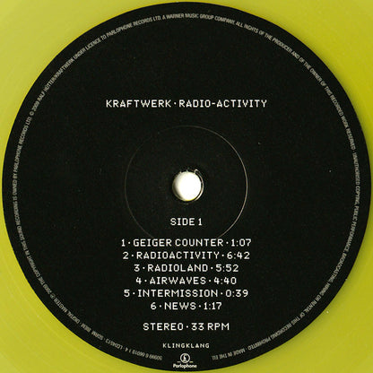 Kraftwerk : Radio-Activity (LP, Album, Ltd, RE, RP, S/Edition, Yel)