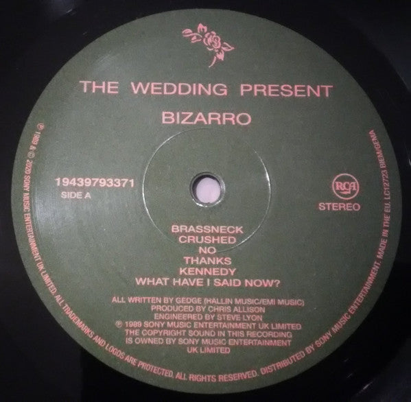 The Wedding Present : Bizarro (LP, Album, RE)