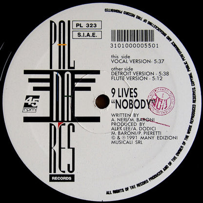 9 Lives : Nobody (12")
