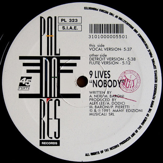 9 Lives : Nobody (12")