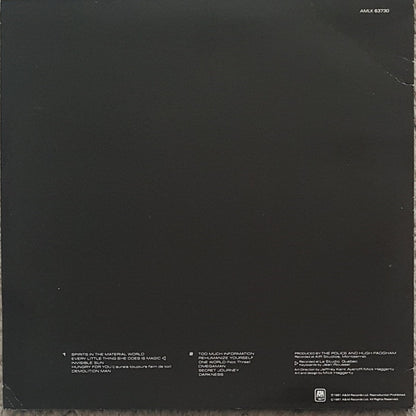 The Police : Ghost In The Machine (LP, Album)
