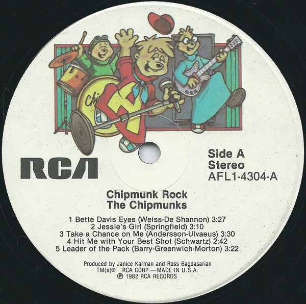 The Chipmunks : Chipmunk Rock (LP, Album)