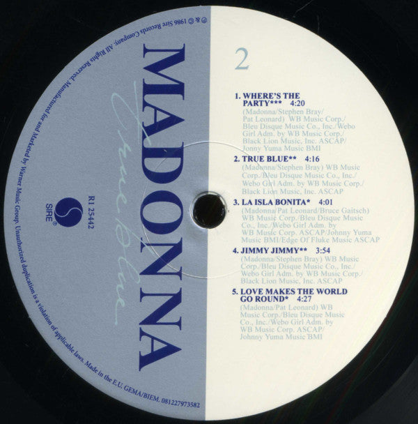 Madonna : True Blue (LP, Album, RE, 180)