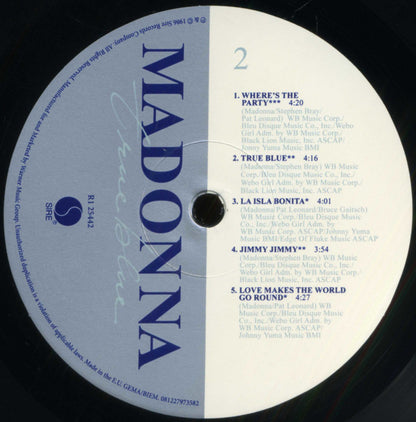 Madonna : True Blue (LP, Album, RE, 180)